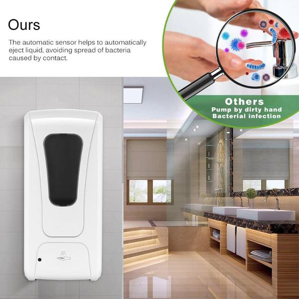 liquid soap dispenser 1000ml wall-mount automatic ir sensor touch-lotion pump touchless home for kitchen bathroom
liquid soap dispenser 1000ml wall-mount automatic ir sensor touch-lotion pump touchless home for kitchen bathroom