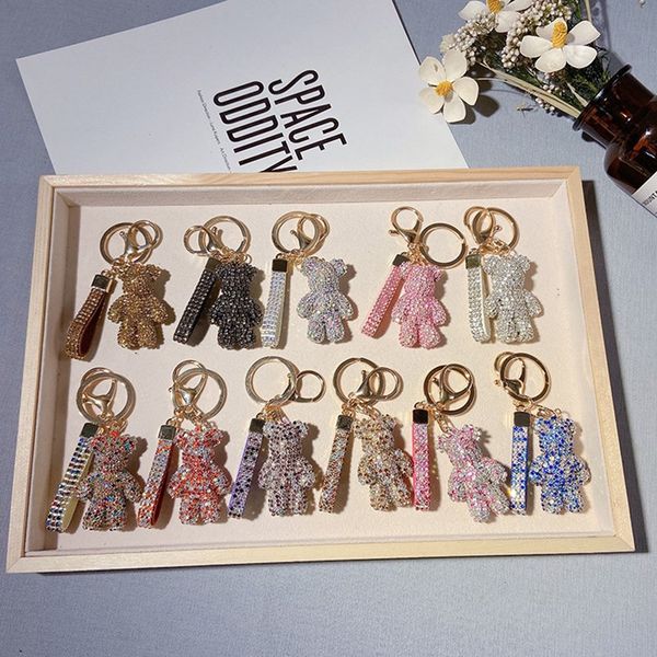 keychains bling shining south korea's claw drill violent bear keychain creative doll cute car key bag pendant, Silver
keychains bling shining south korea's claw drill violent bear keychain creative doll cute car key bag pendant, Silver