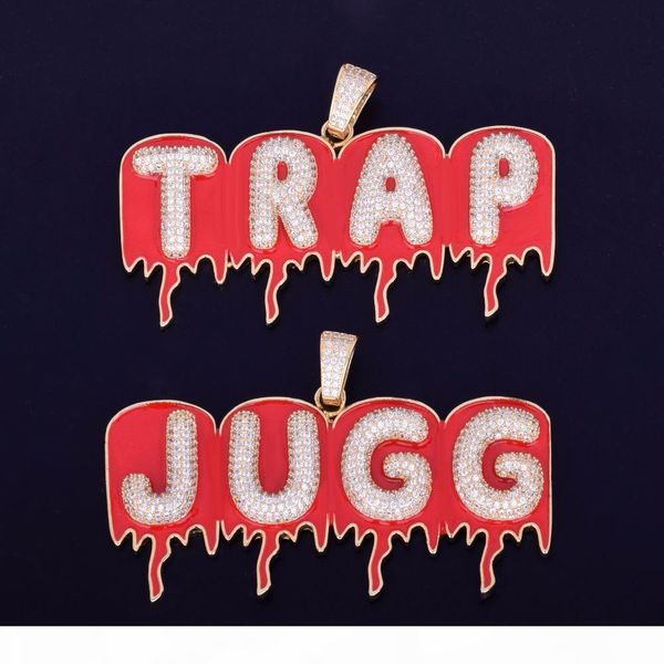 men's custom name necklace red oil crushing bubble letters pendant ice out cubic zircon hip hop jewelry with rope chain, Silver
men's custom name necklace red oil crushing bubble letters pendant ice out cubic zircon hip hop jewelry with rope chain, Silver