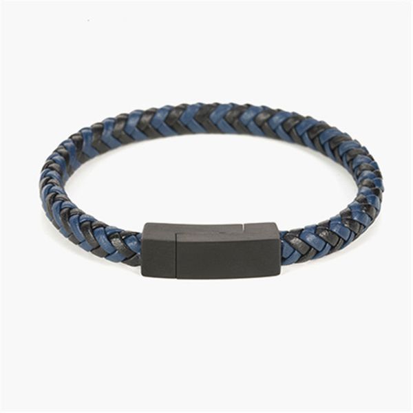 2020 genuine leather fashion women bracelet handmade braided female bracelet stainless steel magnet buckle bangle men gift, Golden;silver 
2020 genuine leather fashion women bracelet handmade braided female bracelet stainless steel magnet buckle bangle men gift, Golden;silver