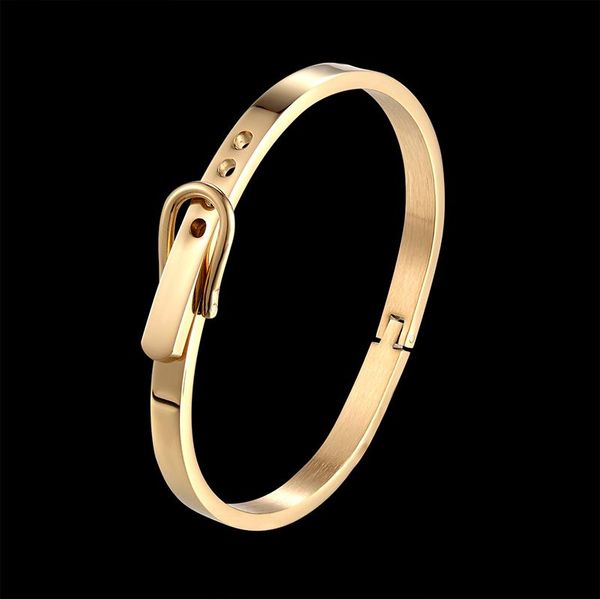 fateama brand belt-shaped stainless steel bangle simple elegant fashion accessories for woman popular bracelets gift, Black
fateama brand belt-shaped stainless steel bangle simple elegant fashion accessories for woman popular bracelets gift, Black