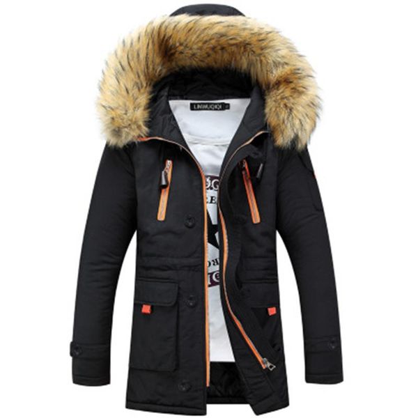 man thick fur collar coats fashion trend long sleeve casual hooded outerwear jacket designer male new zipper mid-length plush coat, Black;brown
man thick fur collar coats fashion trend long sleeve casual hooded outerwear jacket designer male new zipper mid-length plush coat, Black;brown