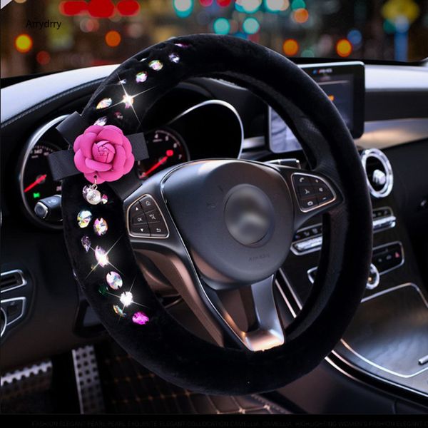 camellia flower rhinestones plush steering wheel covers bling crystal car steering covered women car accessories
camellia flower rhinestones plush steering wheel covers bling crystal car steering covered women car accessories