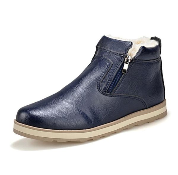 men winter warm boots casual shoes men fashion plush snow boots ankle fur leather footwear botas size 39-44, Black
men winter warm boots casual shoes men fashion plush snow boots ankle fur leather footwear botas size 39-44, Black