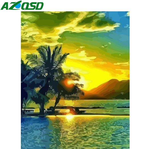 azqsd diy unframe coloring by numbers landscape acrylic paint handmade gift oil painting by numbers on canvas sea decoration
azqsd diy unframe coloring by numbers landscape acrylic paint handmade gift oil painting by numbers on canvas sea decoration