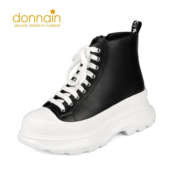 donnain 2020 autumn cow leather ankle boots platform rubber lace up shoes brand women shoes fashion high casual footwear, Black
donnain 2020 autumn cow leather ankle boots platform rubber lace up shoes brand women shoes fashion high casual footwear, Black