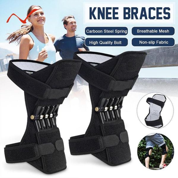 1pair knee joint support knee pads spring force joint protection power lift support, Black;gray
1pair knee joint support knee pads spring force joint protection power lift support, Black;gray