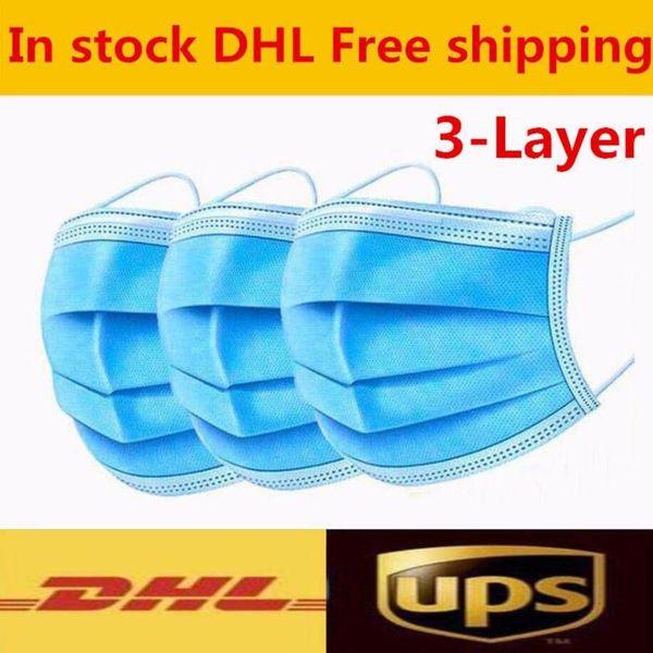 DHL 50 Pcs Free Shipping Disposable Mask 3-Layer Face Mask Protection and Personal Health Mask with Earloop Mouth Face Sanitary Masks
DHL 50 Pcs Free Shipping Disposable Mask 3-Layer Face Mask Protection and Personal Health Mask with Earloop Mouth Face Sanitary Masks
