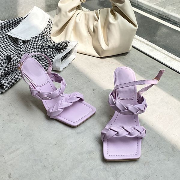 summer square head open toe weave strap women sandals fashion new elegant fine heel women high heels lady party shoes mujer, Black
summer square head open toe weave strap women sandals fashion new elegant fine heel women high heels lady party shoes mujer, Black