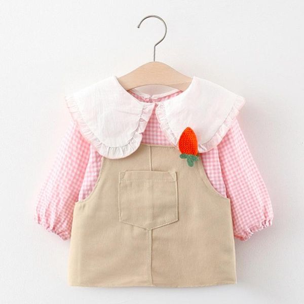 clothing sets autumn girls kids clothes set long sleeve plaid shirt blouse+children baby infants princess overalls dresses vestido s112, White
clothing sets autumn girls kids clothes set long sleeve plaid shirt blouse+children baby infants princess overalls dresses vestido s112, White