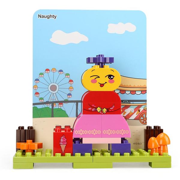 63pcs дети рано развивающие игрушки творческие большие частицы сборка строительных блоков моей серию маленькой эмоции для детей дара 05 
63pcs дети рано развивающие игрушки творческие большие частицы сборка строительных блоков моей серию маленькой эмоции для детей дара 05