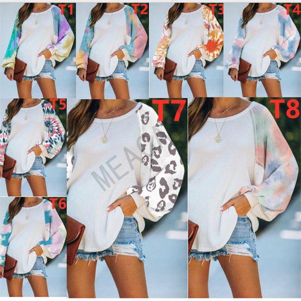 s-3xl pullover blouse sweater designer women autumn color tie-dye hoodies t-shirt winter long sleeve patchwork t shirts sweatshirts d81104, White
s-3xl pullover blouse sweater designer women autumn color tie-dye hoodies t-shirt winter long sleeve patchwork t shirts sweatshirts d81104, White