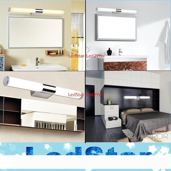 New Arrival High Quality 8W 12W 16W 24W Brief Tube Stainless Steel LED Warm White White Wall Light Bathroom Mirror Lamp 110-240V AC
New Arrival High Quality 8W 12W 16W 24W Brief Tube Stainless Steel LED Warm White White Wall Light Bathroom Mirror Lamp 110-240V AC