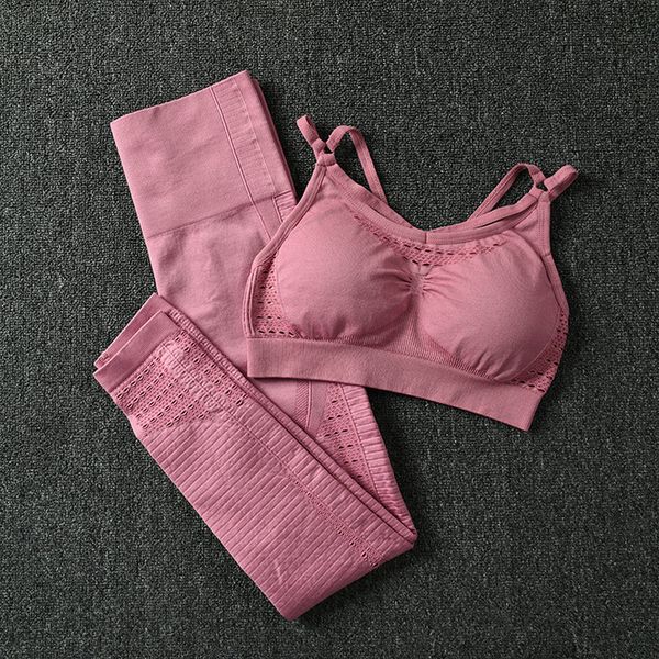 2pcs sports suits seamless yoga set women fitness clothing sportswear woman gym leggings padded push-up strappy sports bra, Gray
2pcs sports suits seamless yoga set women fitness clothing sportswear woman gym leggings padded push-up strappy sports bra, Gray