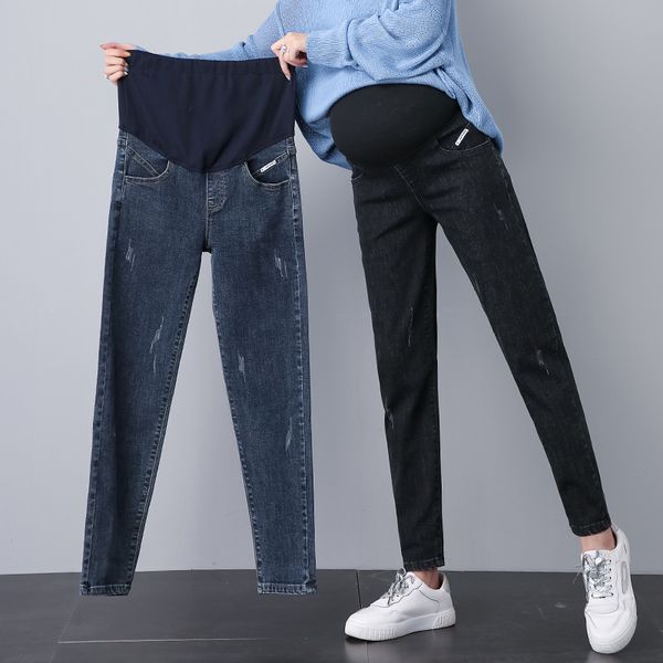 531# maternity pants spring autumn leisure maternity jeans belly support pants support abdomen elastic waist trousers, White
531# maternity pants spring autumn leisure maternity jeans belly support pants support abdomen elastic waist trousers, White