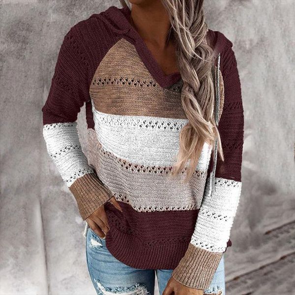 трикотажное colorblock с капюшоном женщин свитера плюс размер выдалбливают с длинным рукавом дамы свитер 2020 осень мода повседневная женски, White;black
трикотажное colorblock с капюшоном женщин свитера плюс размер выдалбливают с длинным рукавом дамы свитер 2020 осень мода повседневная женски, White;black