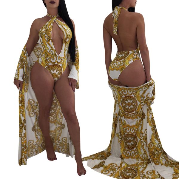 2019 new fashion retro printed slim halter cloak bikini split swimsuit fashion age reducing beach swimwear
2019 new fashion retro printed slim halter cloak bikini split swimsuit fashion age reducing beach swimwear