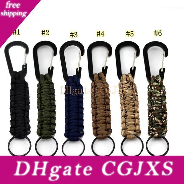 6 colors outdoor gear carabiner survival mountaineering buckle key ring kits escape paracord for hiking camping travel key chain mma2034
6 colors outdoor gear carabiner survival mountaineering buckle key ring kits escape paracord for hiking camping travel key chain mma2034