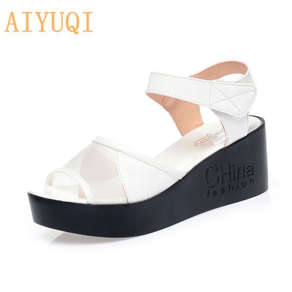 sandals aiyuqi summer women thick bottom 2021 mesh fashion wedge heels non-slip, Black
sandals aiyuqi summer women thick bottom 2021 mesh fashion wedge heels non-slip, Black