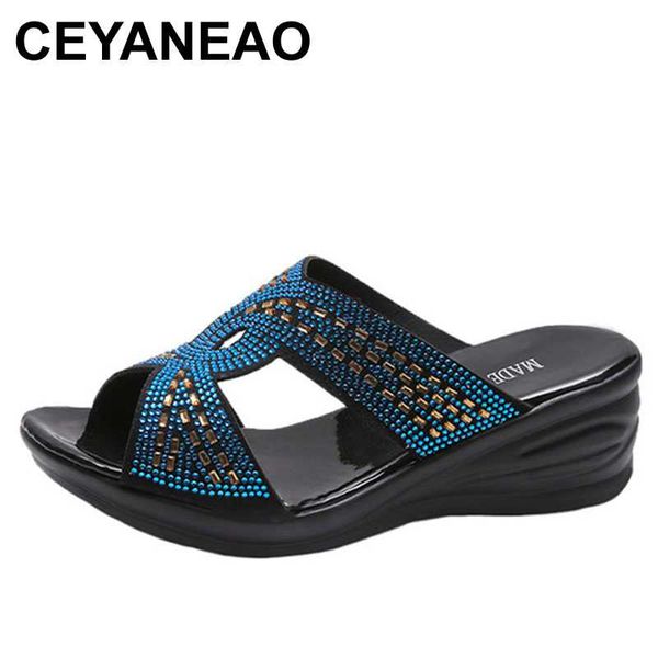 ceyaneaoplatform slipper woman high heels wedges shoes crystal thick sole slippers high heels fish mouth mother slipper zapatos, Black
ceyaneaoplatform slipper woman high heels wedges shoes crystal thick sole slippers high heels fish mouth mother slipper zapatos, Black