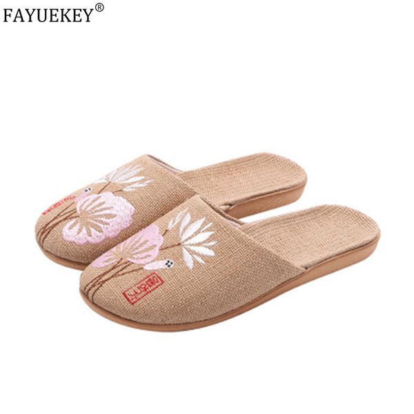 2020 embroidered japanese linen summer slippers for ladies home floor breathable non-slip men slide flat shoes, Black
2020 embroidered japanese linen summer slippers for ladies home floor breathable non-slip men slide flat shoes, Black