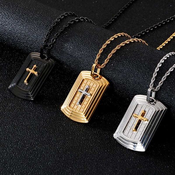 pendant necklaces orthodox cross necklace men christian jesus jewelry stainless steel gold//black crucifix chain, Silver
pendant necklaces orthodox cross necklace men christian jesus jewelry stainless steel gold//black crucifix chain, Silver