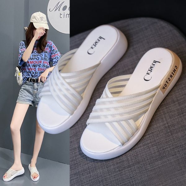 women cross slippers fashion all-match breathable summer woman outdoor thick wedge soled slipper lady tender tender shoes, Black
women cross slippers fashion all-match breathable summer woman outdoor thick wedge soled slipper lady tender tender shoes, Black