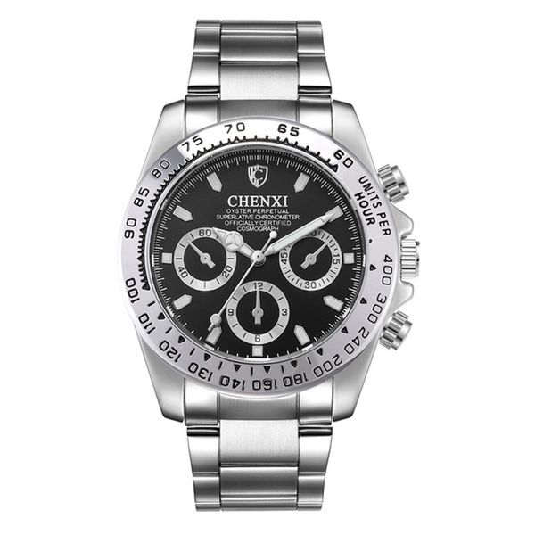 CHENXI Men Gold Watches 001 Male Stainless Steel Quartz Watches 3 Decorative Dial Folding Clasp Stainless Wristwatch for Men
CHENXI Men Gold Watches 001 Male Stainless Steel Quartz Watches 3 Decorative Dial Folding Clasp Stainless Wristwatch for Men