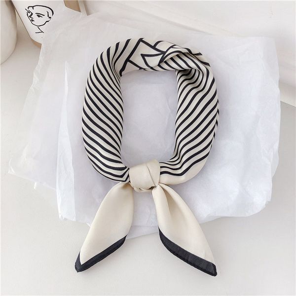 simple korean version small scarves womens professional scarf black and white silk scarfs fashion casual girls cravat scarf, Blue;gray
simple korean version small scarves womens professional scarf black and white silk scarfs fashion casual girls cravat scarf, Blue;gray