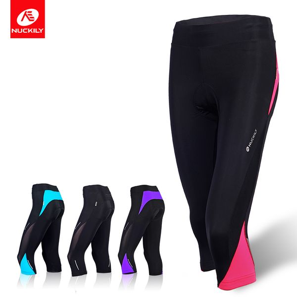 nuckily women's bicycle shorts 3/4 cycling pants road bike shorts reflective bicycle tights summer breathable lycra gl001, Black;blue
nuckily women's bicycle shorts 3/4 cycling pants road bike shorts reflective bicycle tights summer breathable lycra gl001, Black;blue