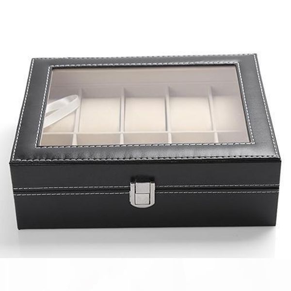 wholesale-10 slots organizer case faux leather storage holder wrist watch display box, Black;blue
wholesale-10 slots organizer case faux leather storage holder wrist watch display box, Black;blue
