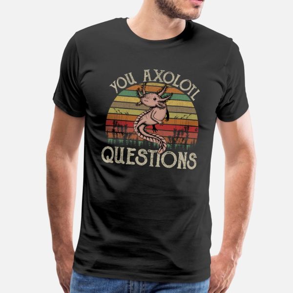 you axolotl questions vintage t shirt men designs short sleeve size s-3xl male fit fashion spring autumn normal shirt
you axolotl questions vintage t shirt men designs short sleeve size s-3xl male fit fashion spring autumn normal shirt