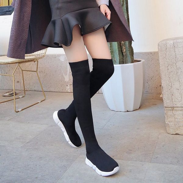 длинные сапоги женщины весна и осень 2020 новые носки boots hight-top flat обувь печной high leg загрузочную elastic, Black
длинные сапоги женщины весна и осень 2020 новые носки boots hight-top flat обувь печной high leg загрузочную elastic, Black