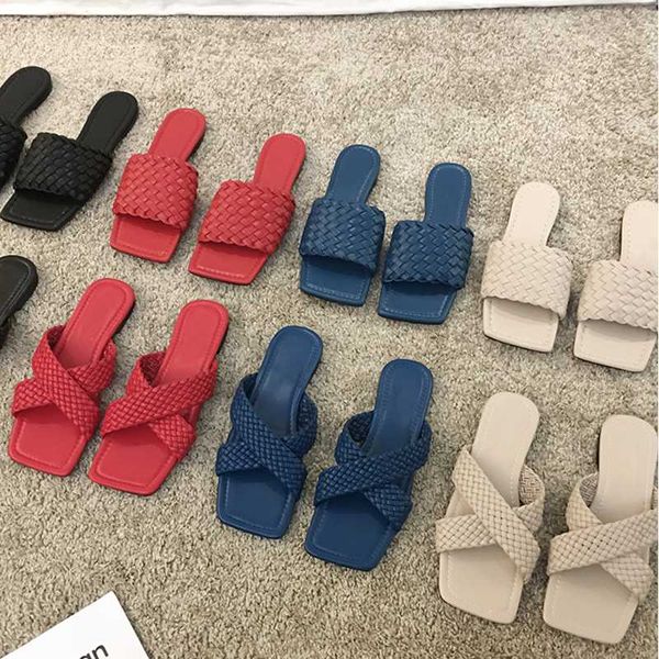 2020 new brand slippers weave leather women sandals open toe flat sandals casual slides summer outdoor beach female flip flops, Black
2020 new brand slippers weave leather women sandals open toe flat sandals casual slides summer outdoor beach female flip flops, Black