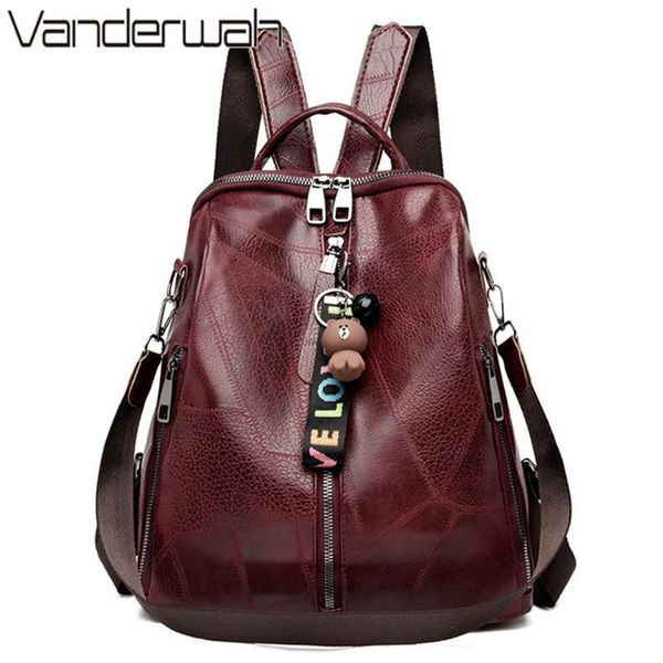 3 in 1 vintage women leather backpacks for women sac a dos ladies bagpack school bags for teenage girls casual daypack mochilas
3 in 1 vintage women leather backpacks for women sac a dos ladies bagpack school bags for teenage girls casual daypack mochilas