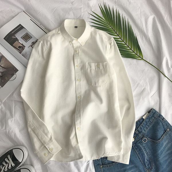 men's long-sleeved leisure, self-cultivation, undercut white shirts, spring and autumn fashion kg-197, White;black
men's long-sleeved leisure, self-cultivation, undercut white shirts, spring and autumn fashion kg-197, White;black