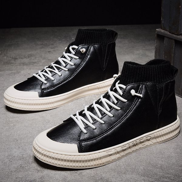 boots leather shoes high highsneakers for leisure fashion sneaker brown causal casual vintage wear mens loafers man shoe top, Black
boots leather shoes high highsneakers for leisure fashion sneaker brown causal casual vintage wear mens loafers man shoe top, Black