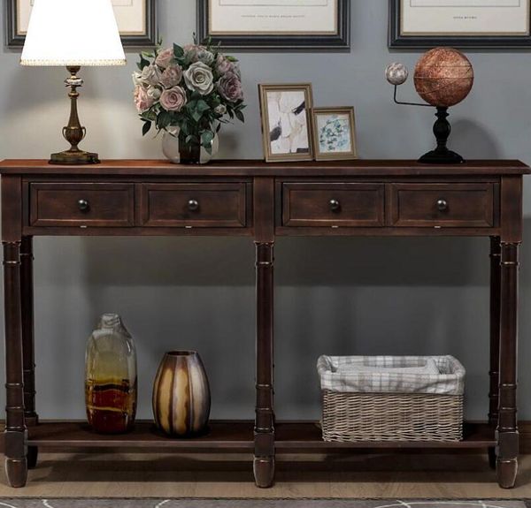 trexm console table sofa table easy assembly with two storage drawers bottom shelf for living room entryway espresso wf191266aap
trexm console table sofa table easy assembly with two storage drawers bottom shelf for living room entryway espresso wf191266aap