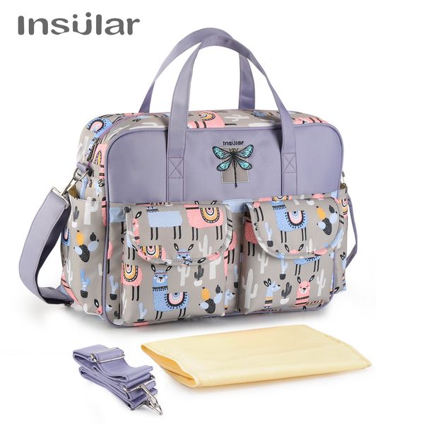 Insular New Style Waterproof Diaper Bag Large Capacity Messenger Travel Bag Multifunctional Maternity Mother Baby Stroller Bags C0922