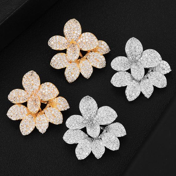 godki luxury flower earrings for women wedding shinning + full mirco cubic zirconia pave earring fashion jewelry, Silver
godki luxury flower earrings for women wedding shinning + full mirco cubic zirconia pave earring fashion jewelry, Silver