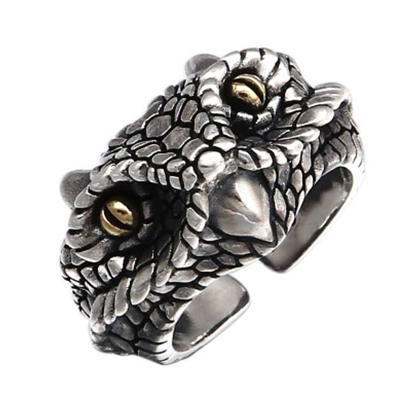 925 silver jewelry punk owl ring for men vintage adjustable snake animal ring new arrival gift
925 silver jewelry punk owl ring for men vintage adjustable snake animal ring new arrival gift