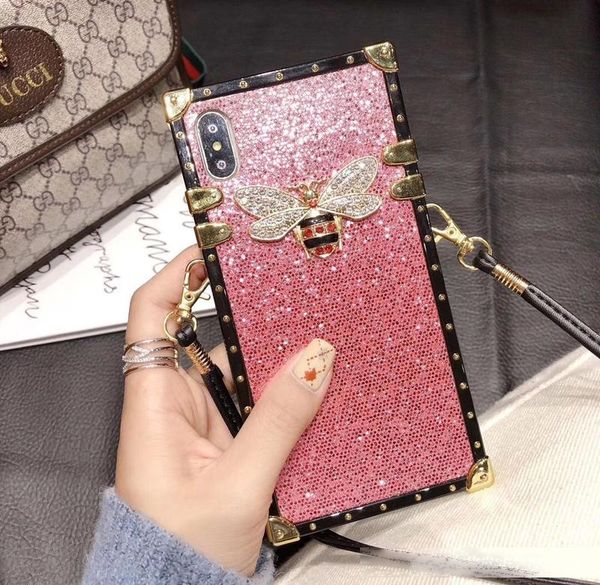square glitter bee mobile phone for iphone 8 8plus x xs xs max cell phone case
square glitter bee mobile phone for iphone 8 8plus x xs xs max cell phone case