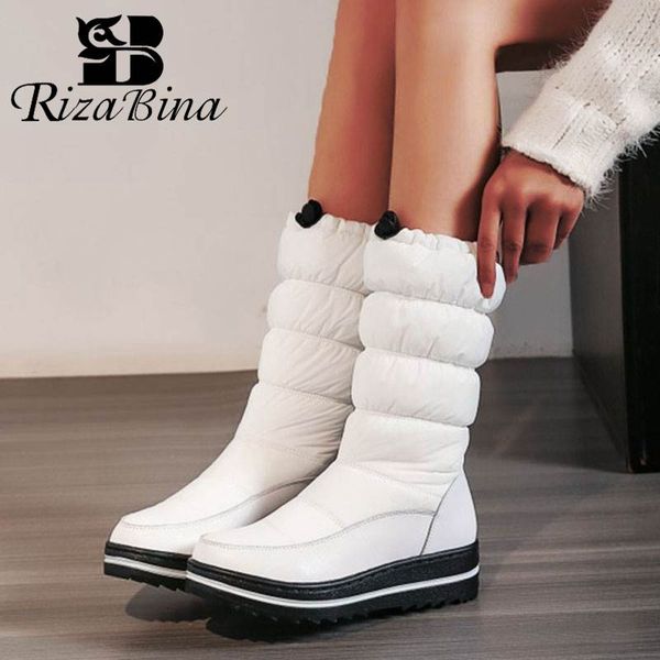 rizabina big size 35-44 winter real leather flats snow boots women warm plush fur cotton shoes women elastic band down boots, Black
rizabina big size 35-44 winter real leather flats snow boots women warm plush fur cotton shoes women elastic band down boots, Black