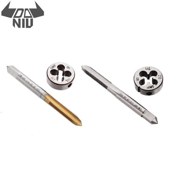 daniu 1 / 4-28 винт ручной метчик set тонкая нить dies отводы костюм титановое покрытие tap резьбы с круглым штампе
daniu 1 / 4-28 винт ручной метчик set тонкая нить dies отводы костюм титановое покрытие tap резьбы с круглым штампе