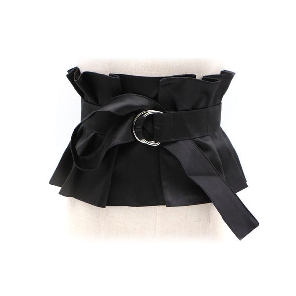 new fashion ruffled straps slimming silk girdle women decorative dress shirt temperament wide belt women, Black;brown
new fashion ruffled straps slimming silk girdle women decorative dress shirt temperament wide belt women, Black;brown