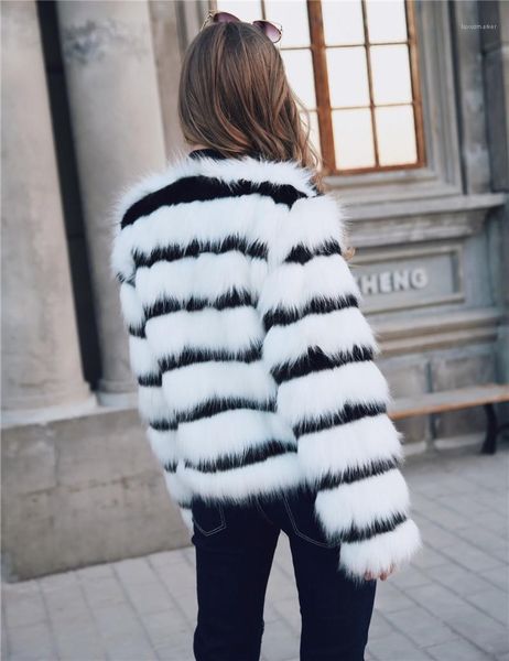 coat черный белый элегантный свободный кардиган с длинными рукавами crew neck женская мода пальто женская полосатый зимние пальто искусствен, Black
coat черный белый элегантный свободный кардиган с длинными рукавами crew neck женская мода пальто женская полосатый зимние пальто искусствен, Black