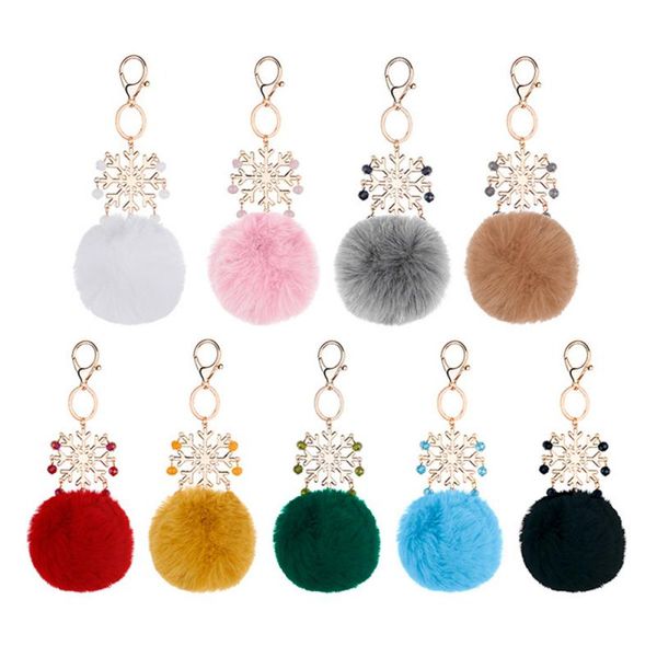 personality autumn and winter snowflake fur ball key ring christmas simulation key chain fur bag pendant car chain, Silver
personality autumn and winter snowflake fur ball key ring christmas simulation key chain fur bag pendant car chain, Silver