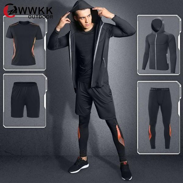 men sport set compression t-shirt+pants+hooded coat skin-tight long sleeves fitness professional training clothes gym yoga suits, White;red
men sport set compression t-shirt+pants+hooded coat skin-tight long sleeves fitness professional training clothes gym yoga suits, White;red