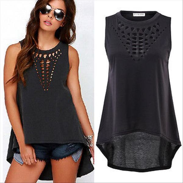 new 2020 women black hollow out tank vest sleeveless blusa casual loose shirt blouse crochet cheap, White
new 2020 women black hollow out tank vest sleeveless blusa casual loose shirt blouse crochet cheap, White