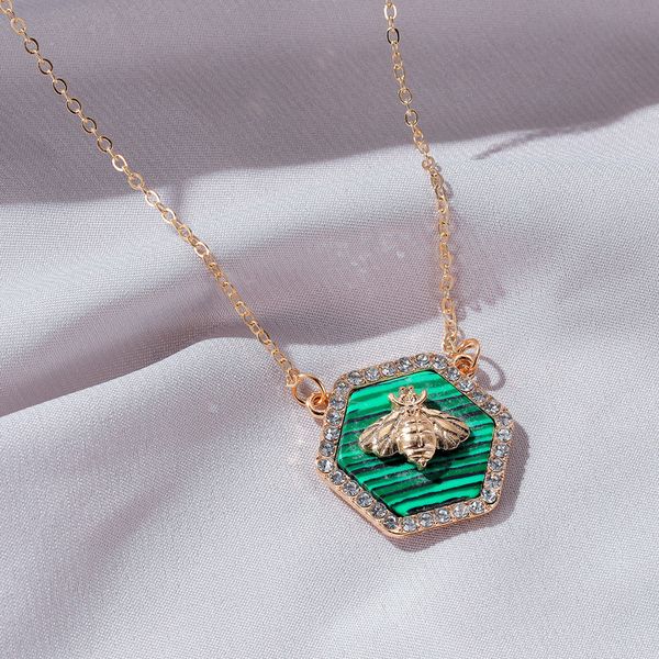 fashion alloy bee necklace temperament hexagonal geometric pentagon necklace clavicle chain fashion jewelry, Silver
fashion alloy bee necklace temperament hexagonal geometric pentagon necklace clavicle chain fashion jewelry, Silver